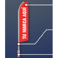 Banderas Publicitarias tipo Vela Personalizadas Image