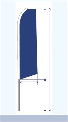 medidas banderas publicitarias